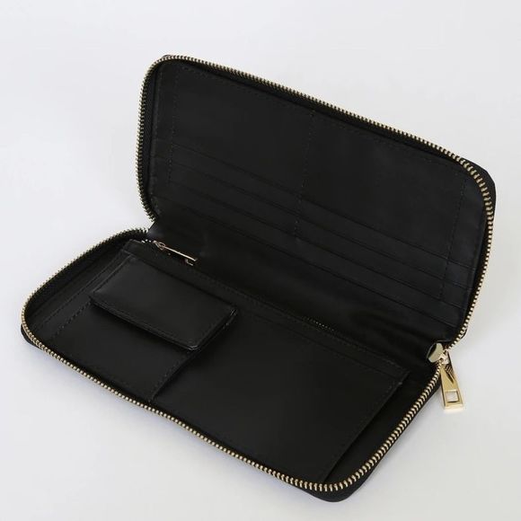 Lulu’s Ready, Set, Go! Black Zip Wallet. NWT - Picture 5 of 5